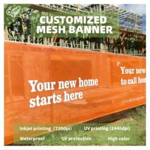 PVC Waterproof Banner, Reinforced Hem, Custom Size, Black Printing, Outdoor Event Signage