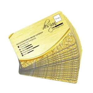 PVC Waterproof Business Cards with Custom Color Printing and Hot Stamping