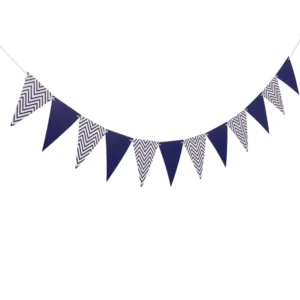 Paper Bunting Flags Colorful Triangle Pennant Banner Hanging Party Decorations for Birthday Wedding Holiday Events
