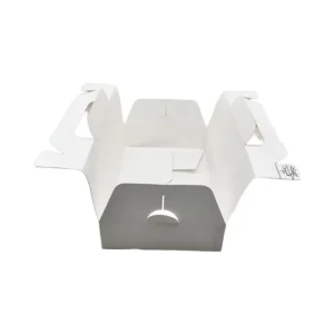 Paper Cake Delivery Takeout Box with Handle Dessert and Candy Packaging Box