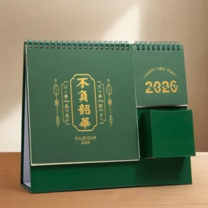 Paper Desk Calendar Creative Simple Large Grid Memo Minimalist Desktop Ornament Work Self discipline Check in Ins