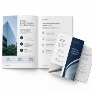 Paper Flyer, Brochure, Leaflet, Catalog, Booklet, Magazine, Folder, or Pamphlet