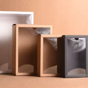 Paper Gift Box with PVC Window