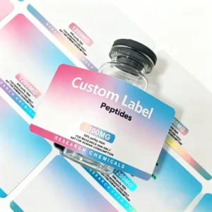 Paper Moisture-Proof Custom Size Vial Stickers for Peptide Vials