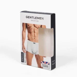Paper Underwear and Socks Packaging Box with PVC Window Custom Logo White
