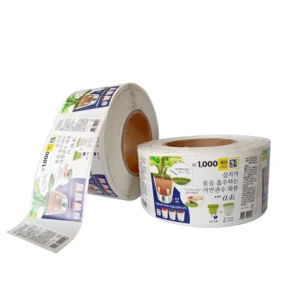 Paper and Vinyl Roll Labels, Custom Logo Printed for Product and Bottle Labels