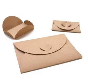 Pearl Paper Envelopes with Button Closure for Postcards, Letters, Invitations, and Business Use