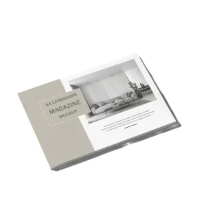 Perfect Binding Fashion Magazine Book Printing Coated Paper Offset Paper Custom CMYK Color Magazine Booklet