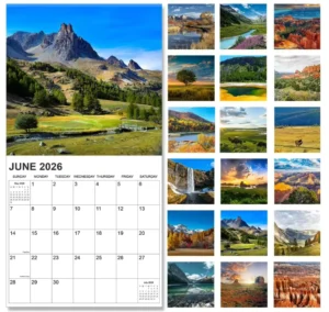 Perfect Organizing & Planning Wall Calendar Saddle Staple Custom Photo Calendar 18 Monthly Premium Paper