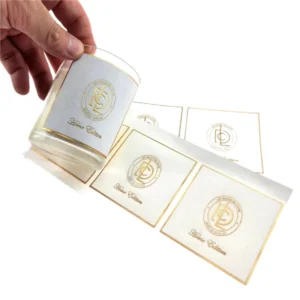 Perfume Bottle Logo Vinyl Stickers for Perfume and Candle Packaging