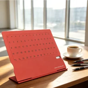 Permanent Desktop Calendar Stand High Quality Metal Craft Custom Logo Promotional Desktop Business Gifts Customization