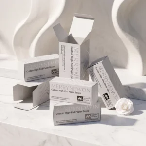 Personalised Custom Logo Recyclable Paper Box for Lotion, Essential Oil, and Skincare Serum Packaging