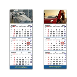 Personalized 3-Month Wall Calendar, Corporate Business Gift