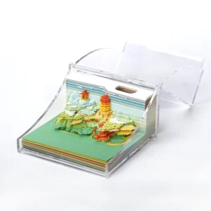Personalized 3D Paper Art Model Double-Sided Memo Pad Custom Printed Sticky Note Handmade CE Certified Tourist Souvenirs Gifts
