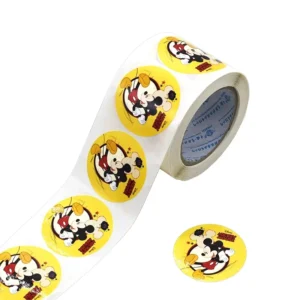 25mm Round Gold Plastic Self-Adhesive Scratch-Off Stickers Labels and Tickets