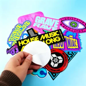 Personalized Cartoon Cute Message Stickers Permanent Adhesive Printed Die Cut Custom Labels