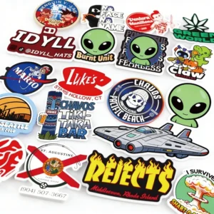 Personalized Cartoon Waterproof Sticker Sheet Logo Adhesive Label Printing Vinyl Die-Cut Custom Stickers