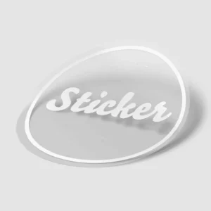 Personalized Clear Vinyl Stickers, Transparent Waterproof Jar Labels