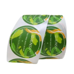 Personalized Custom Clothing PVC Sticker Packing Stickers Adhesive Sticky Waterproof PE Label Printing Logo Sticker Roll