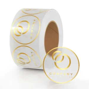 Personalized Custom Logo Adhesive Waterproof Vinyl Paper Sticker Roll