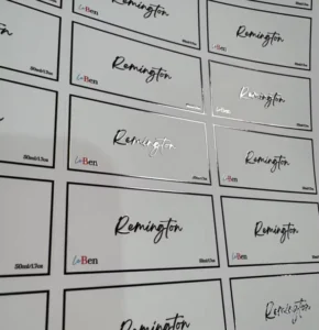 Personalized Custom Logo Sticker Self Adhesive Varnish Printing Waterproof PVC Vinyl Gloss Raised Spot UV Die Cut Label Stickers