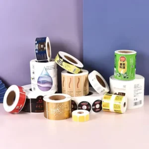 Personalized Custom Waterproof UV PVC Plastic Sticker Roll Label for Skincare and Wine Bottles