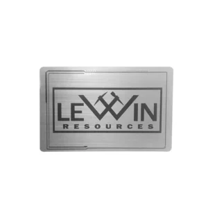 Personalized Durable Full Metal Brushed Silver Wire Printed Black Stripe Membership Card