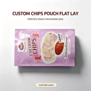 Personalized Hot Pink Printed Aluminum Foil Plastic Packaging Bag for Cocoyam and Potato Chips with Custom Logo