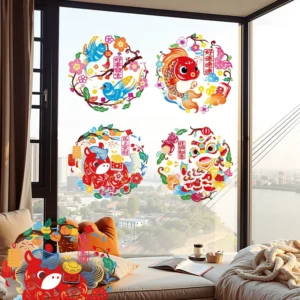 Personalized Multi-Style Removable Waterproof Door and Storefront Window Logo Stickers