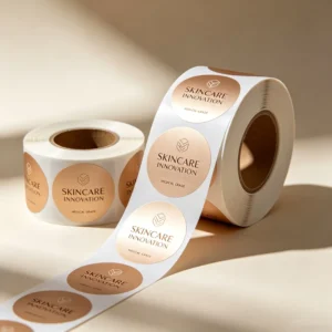 Personalized Product Custom Round Stickers Paper Vinyl Adhesive Waterproof Sticker Label Printing logo Sticker Roll