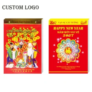 Personalized Vietnamese Lunar New Year Calendar 365 Days Tear off Promotional Hanging Calendar