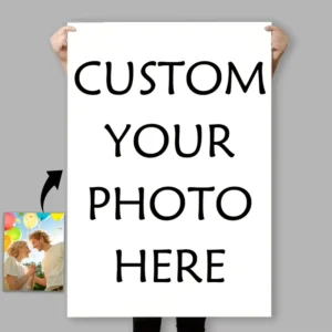 Personalized Wedding and Family Photo Wall Poster, No Frame