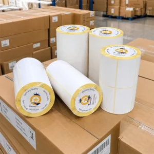 Phenol-Free Continuous 4×6 White 100x150mm Direct Thermal Shipping Labels