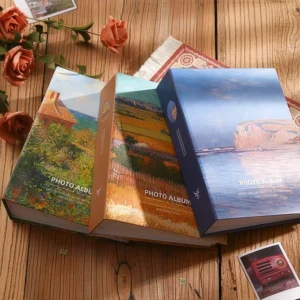 Photo Album 100/200 Pockets 5/6/7 Inch Artwork Style Baby Photo Album 4×6