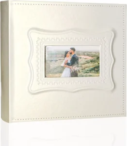 Photo Album 4×6 200 Photos PU Leather Vintage Family Wedding Anniversary Baby Vacation Photo Album Book