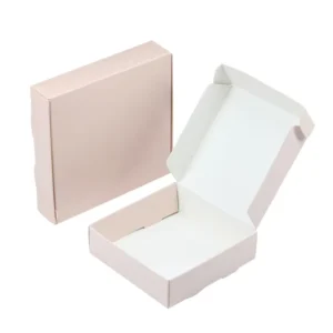 Pink 350gsm White Card Foldable Paper Soap Box