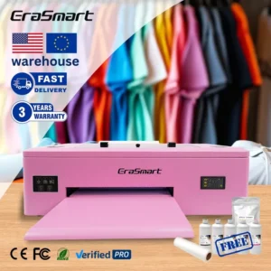 Pink A3 DTF Printer 1390 with White Ink Direct-to-Film Transfer Machine for Garment Printing