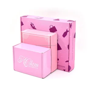 Pink Eco-Friendly Kraft Cardboard Packaging Box