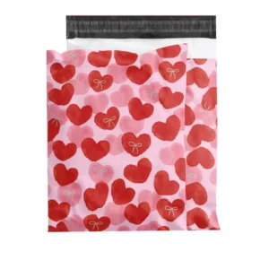 Pink Gold Logo Printed Custom LDPE Poly Mailer Shipping Courier Bag