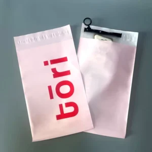 Pink Polymailer Courier Pouch Mailing Bags for Grocery and Clothing, Non-Toxic