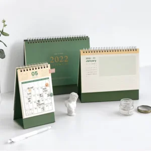 Planner Monthly Table Calendar Custom Desktop Spiral Desk Calendar Printing