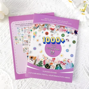 Planner Sticker Sheets Journal Sticker Custom Reusable Sticker Book for Notebooks and Diaries