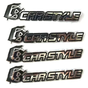 Plastic 3D ABS Chrome Car Brand Logo Sticker Decal