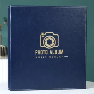 Plastic 6-Inch 1000-Piece Interstitial Large-Capacity Leather Photo Album for Baby Photos