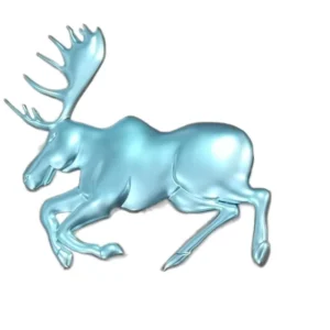 Plastic Chrome-Coated Car Emblem Badge Sticker