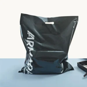Plastic Retail Die-Cut Handled Clothing Shopping Bag
