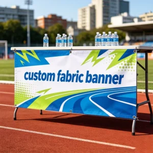 Polyester Fabric Banner, Custom Full-Color Sublimation Printed, Waterproof, Hanging, for Retail Store