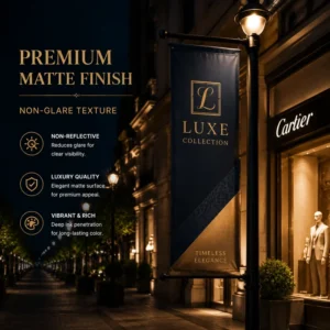 Polyester or PVC Street Light Pole Banner