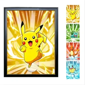 Popular Low MOQ 3D Anime Flips Motion Poster PET 30x40cm Free Samples 3D Lenticular Anime Flips Poster