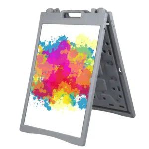 Portable A-Board Poster Stand Water Injection Plastic KT Sandwich Board Sign for Advertising and Promotions